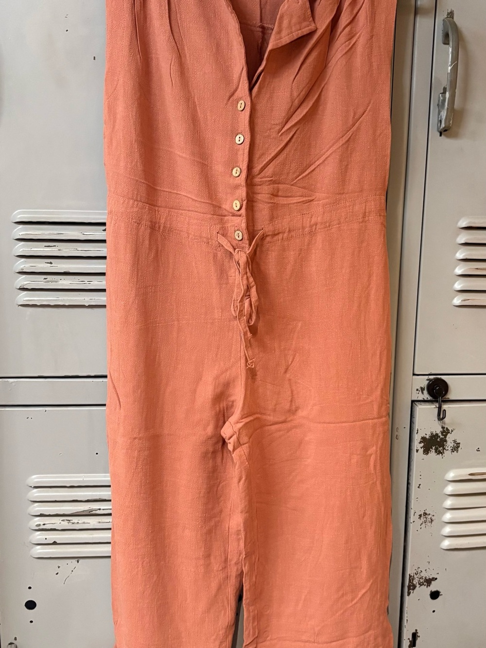 Promesa Coral Button-Front Jumpsuit